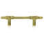 3-1/2” C TO C HAMPTON PULL; LT. COLORADO, LT. SMOKE & SMOKE TOPAZ CRYSTAL MUSEUM GOLD FINISH