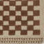 Tapis géométrique en laine tissé à plat à la main Azle en brun / beige-1527479150