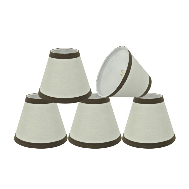 Abat-jour empire à candélabre H 5 po, Brun