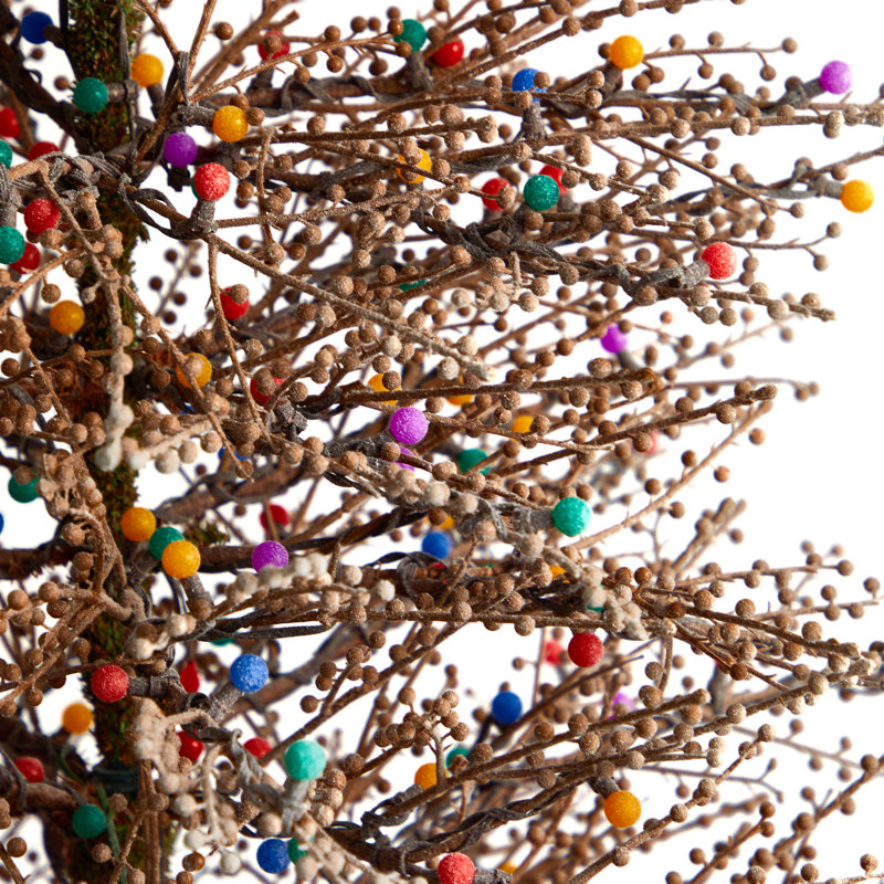 Lighted Artificial Christmas Tree, 4' H