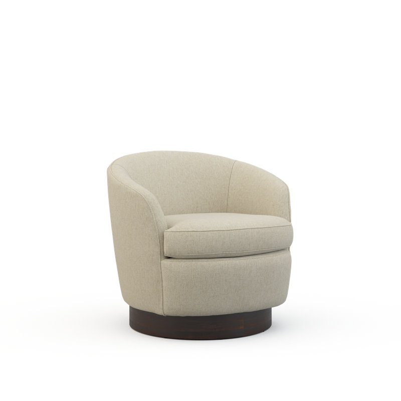 Claudia Swivel Barrel Chair, Rhapsody Natural