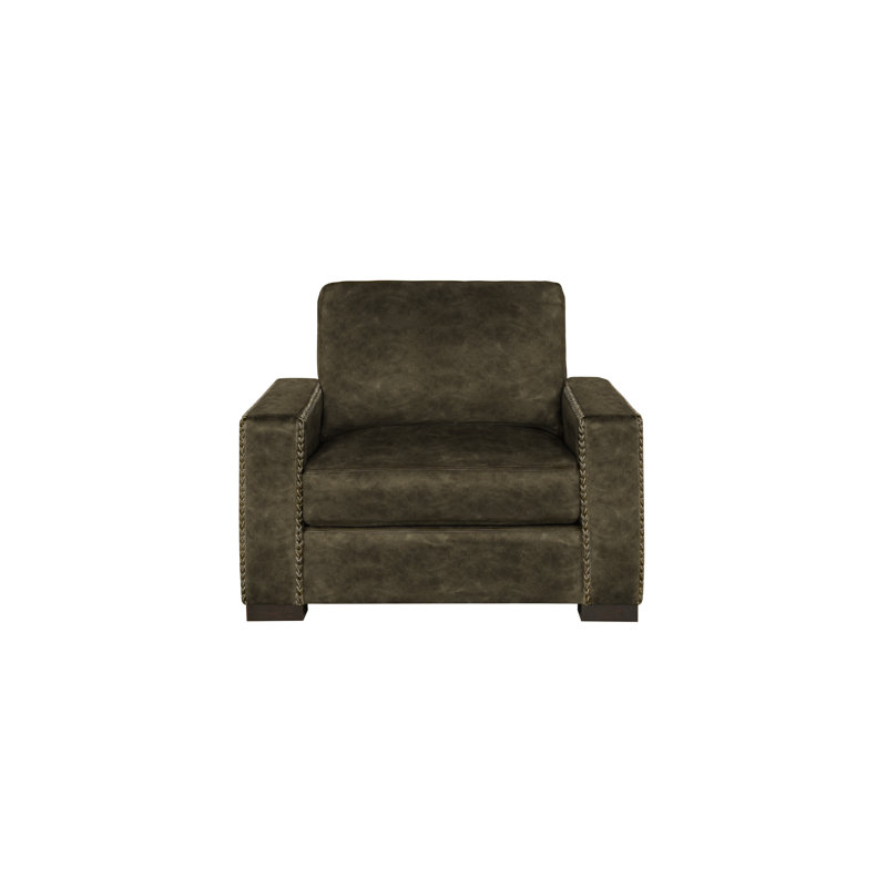 Urban Cowboy Leather Chair And A Half, Graphite (Coyote), Espresso