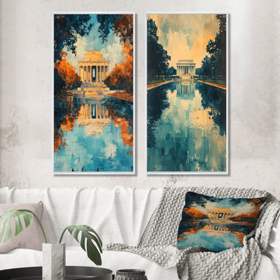 Lincoln Reflections of Freedom III - Collection d'art mural 2 panneaux