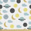 Donny Crescent Planets and Clouds Fabric