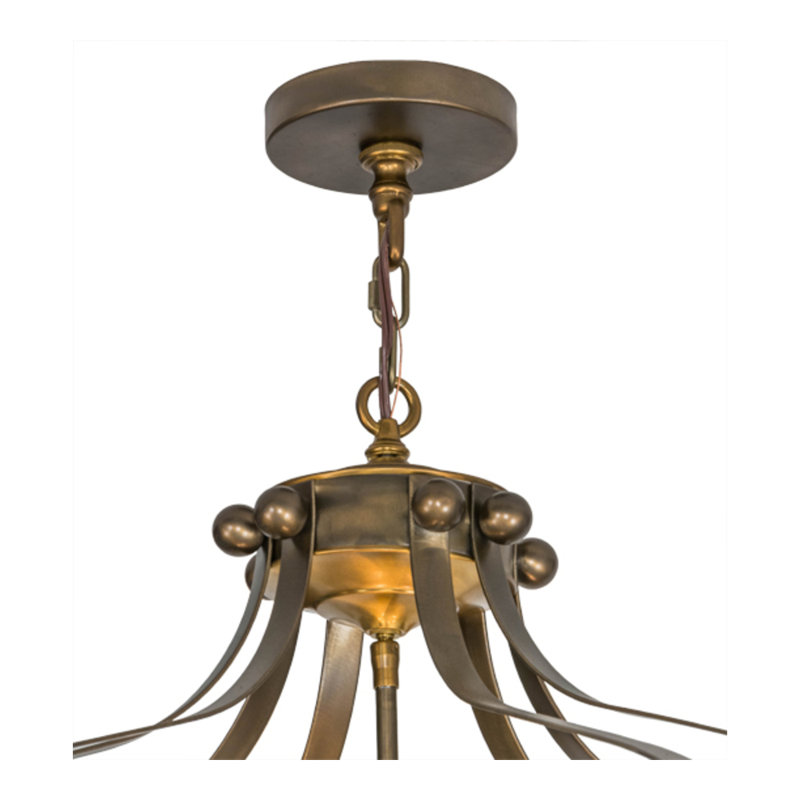 Citadel 12 - Light Chandelier, Antique Copper