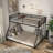 Axente Metal Twin Over Full Bunk Bed With Open Bottom-841361123