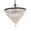Luminaire suspendu en cristal noir 9 lumières