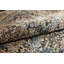Tapis oriental beige en laine et en rayonne de soie 5 pi 2 po x 7 pi 7 po fabriqué à la machine