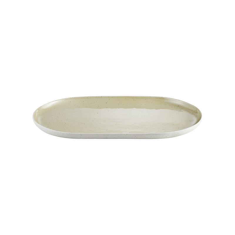 Savannah Yellow Ceramic Oval Serving Platter