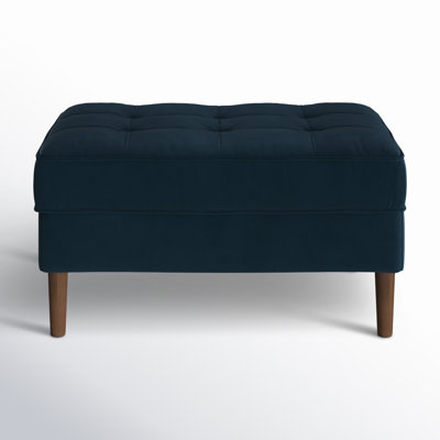 Geo 31.5" Velvet Tufted Rectangle Cocktail Ottoman