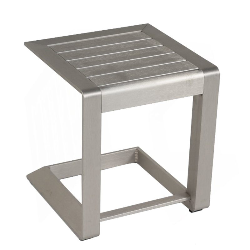 Table basse d'extérieur entièrement en aluminium