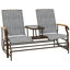 Banc oscillant d'extérieur pour 2 personnes Outsunny