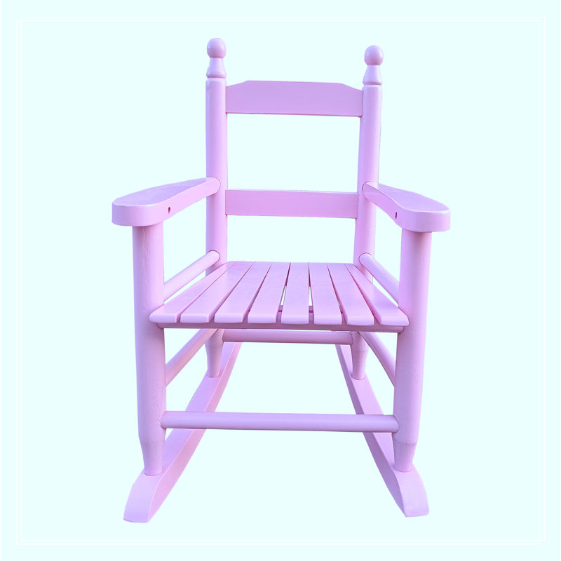 Cateluta Solid Wood Rocking Adirondack Chair Sturdy slatted back rest for comfort and safety Constructed of solid hardwood