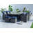 10 - Person Metal Patio Dining Set with Rectangular Table , Cushions Included-93913439-93913443