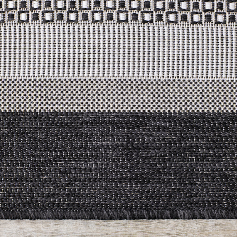 Tapis extérieur gris Fitzgerald, Rectangle 9 pi x 12 pi