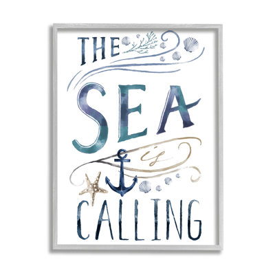 The Sea Is Call Nautical Sentiment