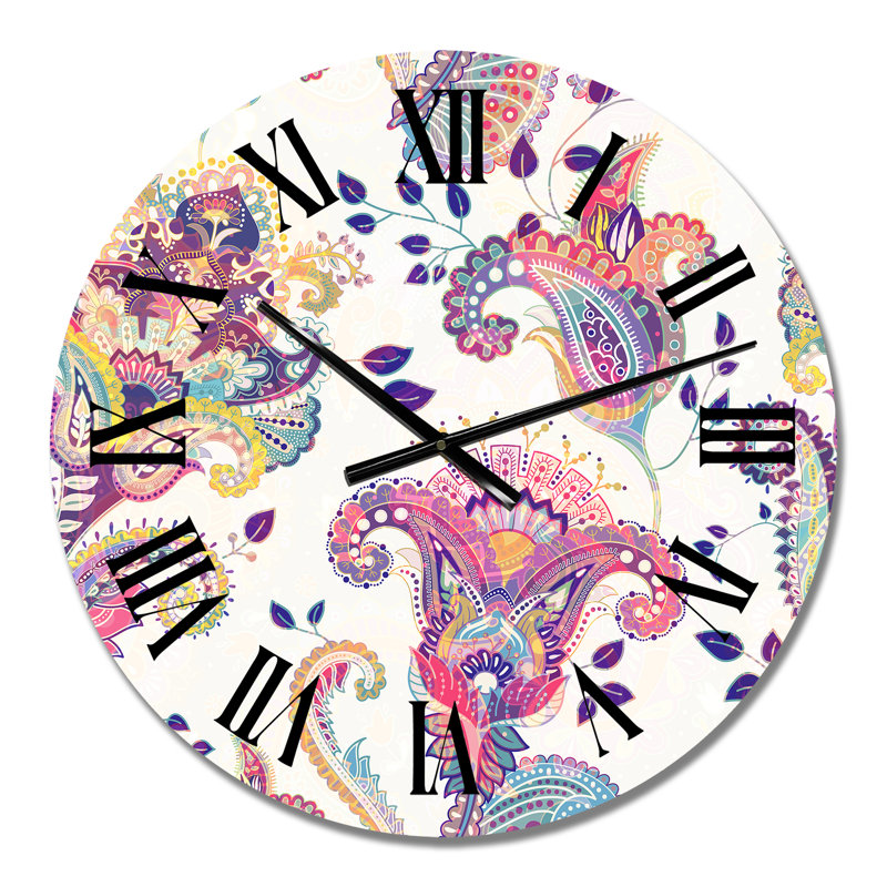 Jacobais Paisley Design - horloge murale scandinave, Petit
