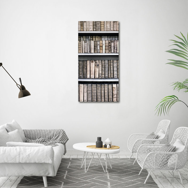 Bookshelf - Wrapped Canvas Print