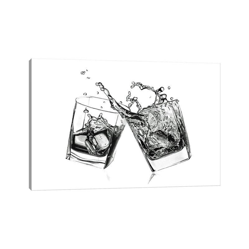 «Whiskey Cheers» par Paul Stowe - reproduction de photo sur toile tendue, H 18 po x l 26 po x P 1,5 po
