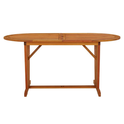 Eucalyptus Wood Hampton Bay Patio Side Table Red Barrel Studio