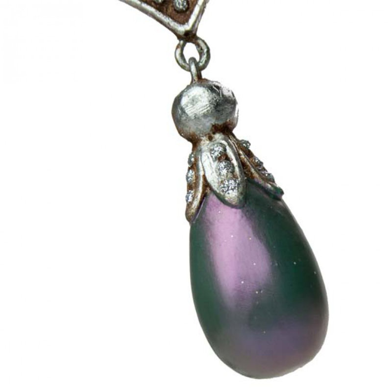 16cm Holiday Shaped Ornament, Iridescent Purple
