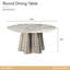 St. Charles 5-Piece Round Dining Room Set - Dove Gray