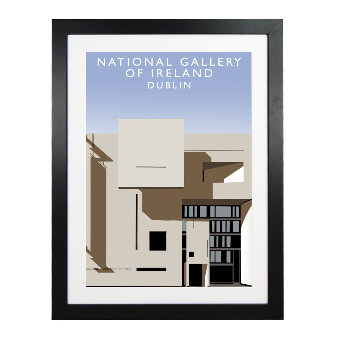 National Gallery of Ireland by Richard O'Neil - Graphic Art Print on Paper