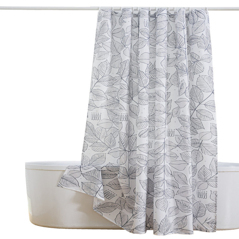 Rideau de douche avec crochets inclus