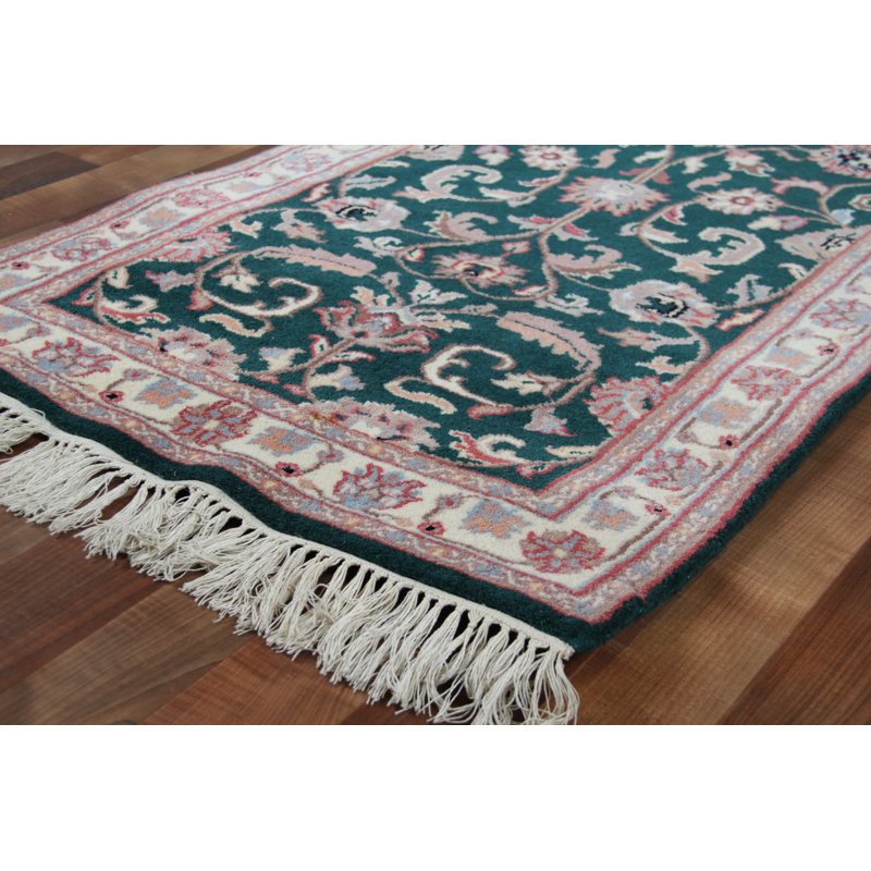 Indo Kashan One-of-a-Kind 2'8" X 12' Hand Knotted Area Rug