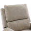 Fauteuil inclinable en avoine avec massage, pivot et rangement pour le salon