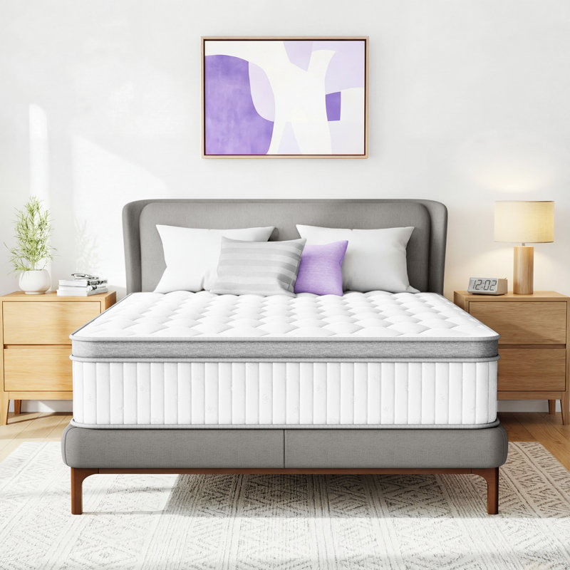Matelas hybride moelleux 14 po - Sleep by Wayfair ™, Lit double, 14