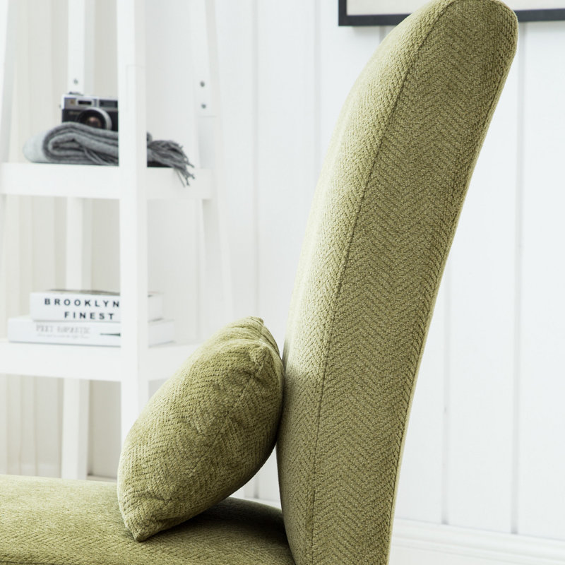 Chaise d'appoint 31,75 po Stepanas, Tissu vert