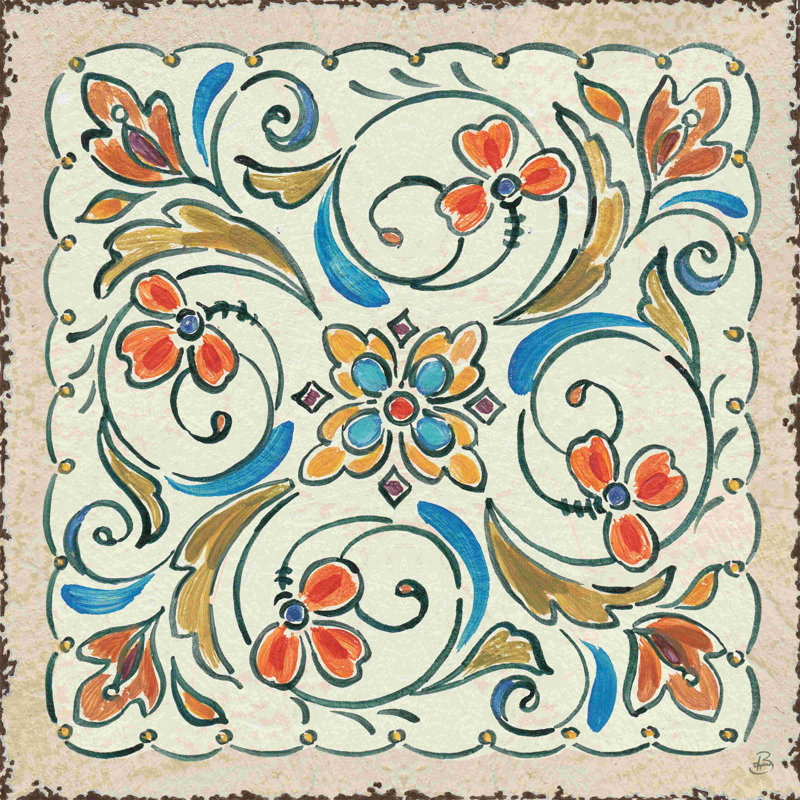 " Mediterranean Flair XI " Painting Print, 30" H x 30" W