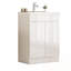 Ensemble de meuble-lavabo avec lavabo, 2 portes et tablette