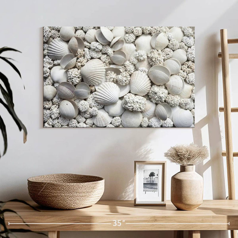 White seashells Aletra, H 16 po x l 24 po