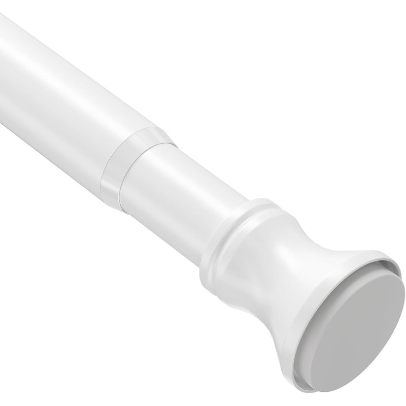 Tringle à rideau de douche Tension - Tringle de salle de bain réglable résistante à la rouille pour une installation facile sur toutes les surfaces