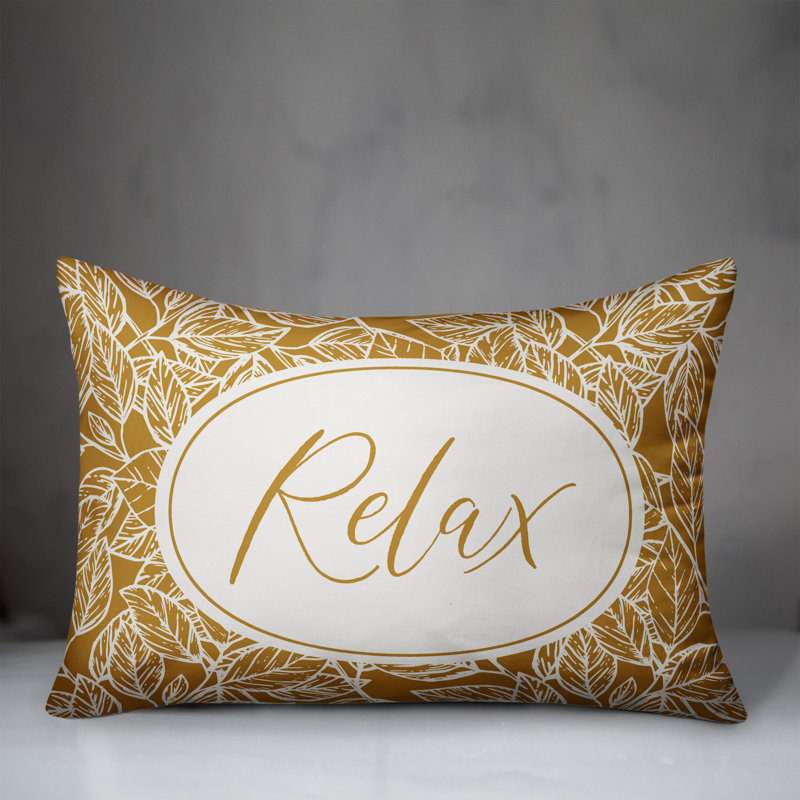 Floral Outdoor Reversible Throw Pillow, Yellow
