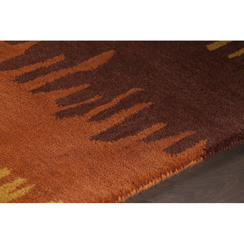 Tapis de zone rouille templos, 5 pi x 7 pi