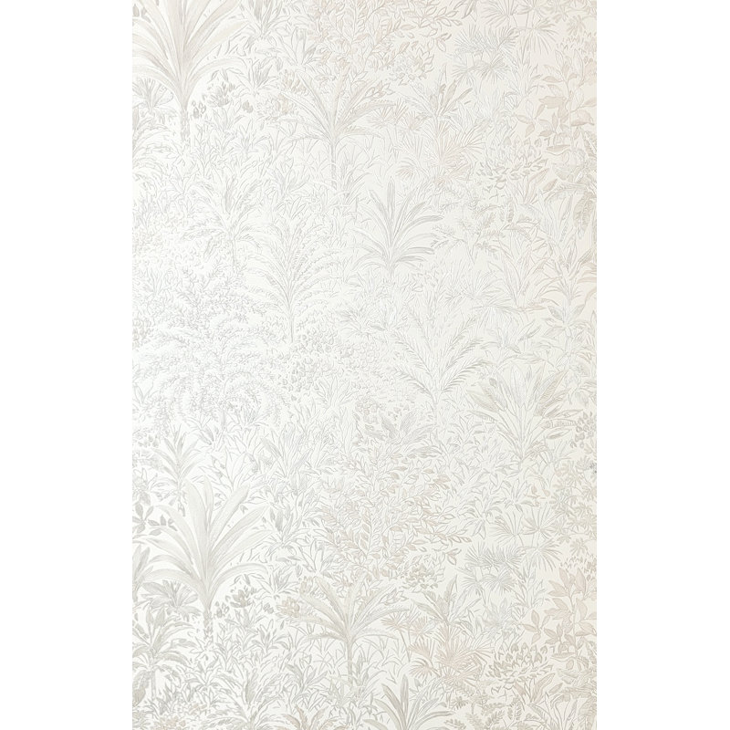 Palm Landscape Italian Heavyweight Wallpaper, White