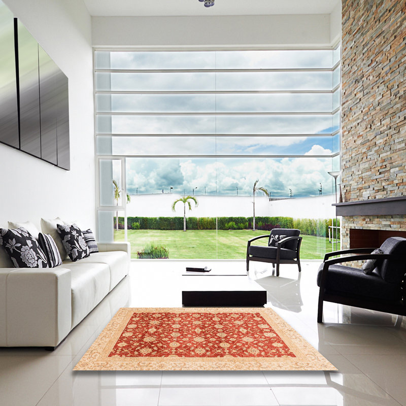 Tapis abstrait moderne 4050, Carré 8 pi