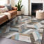Tapis brun intérieur / extérieur lavable à la machine Claudian ACN1241-103719025