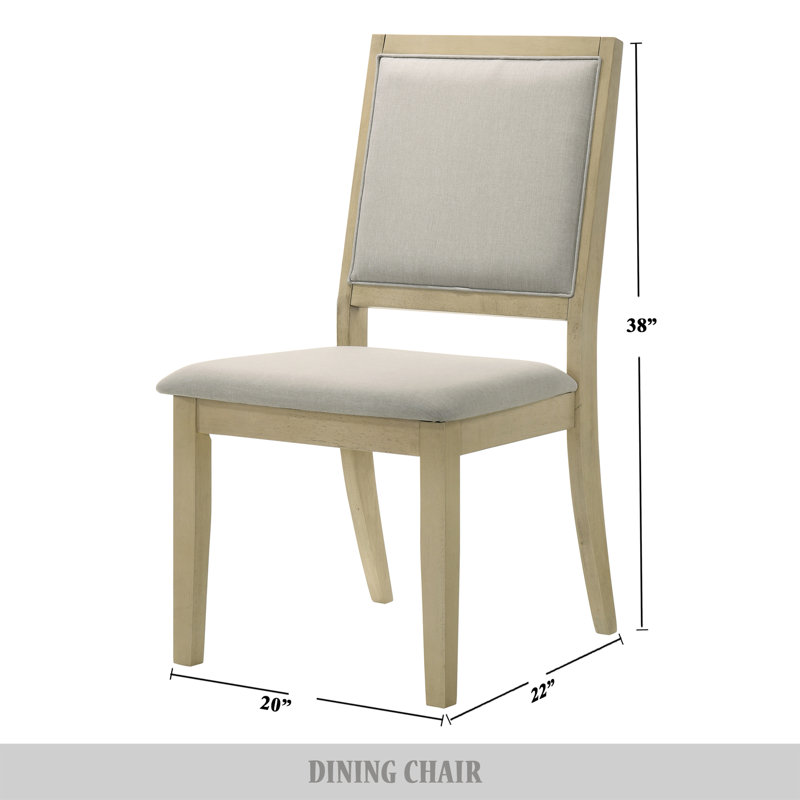 Dakarri 6-Piece Solid Back Parsons Chair
