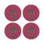 Sous-verres ronds en cuir Thistle and Snake-119015201