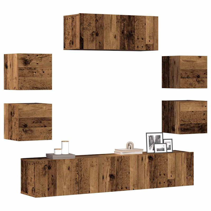 Hagues Unfinished Entertainment Centre, 160cm, Old Wood
