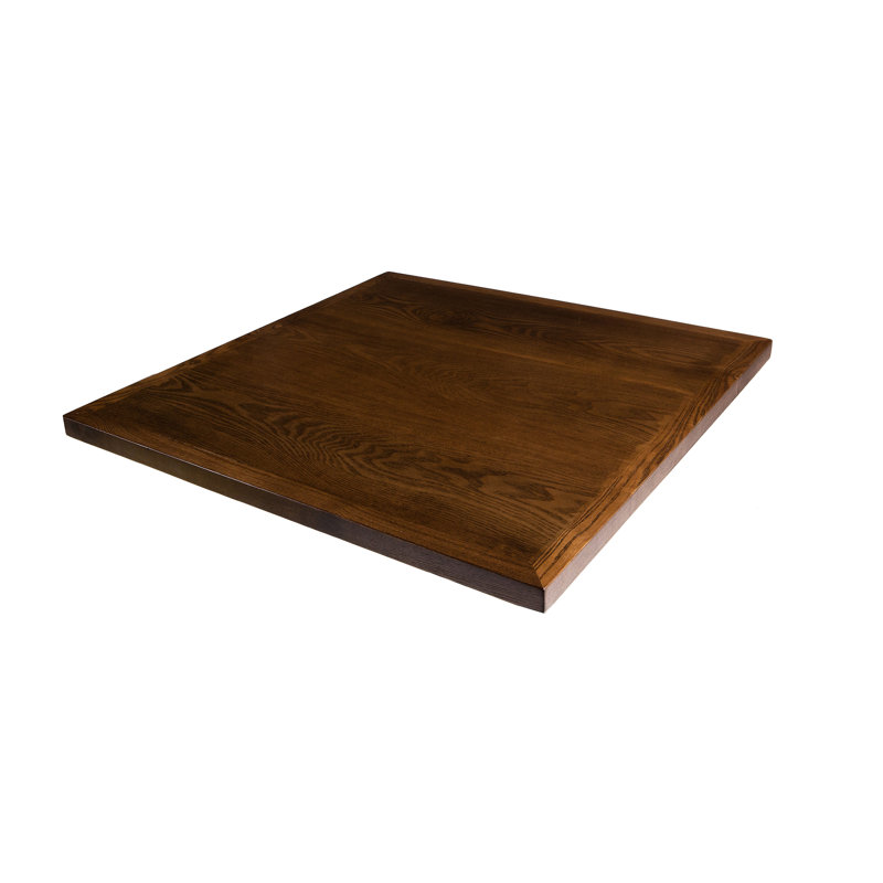 Plateau de table d'intérieur en placage, Café, H 1,6 po x L 36 po x l 36 po