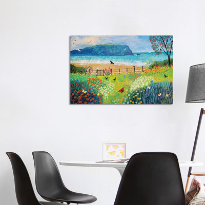 Garden Beside the Sea 1 Piece Wrapped Canvas Painting