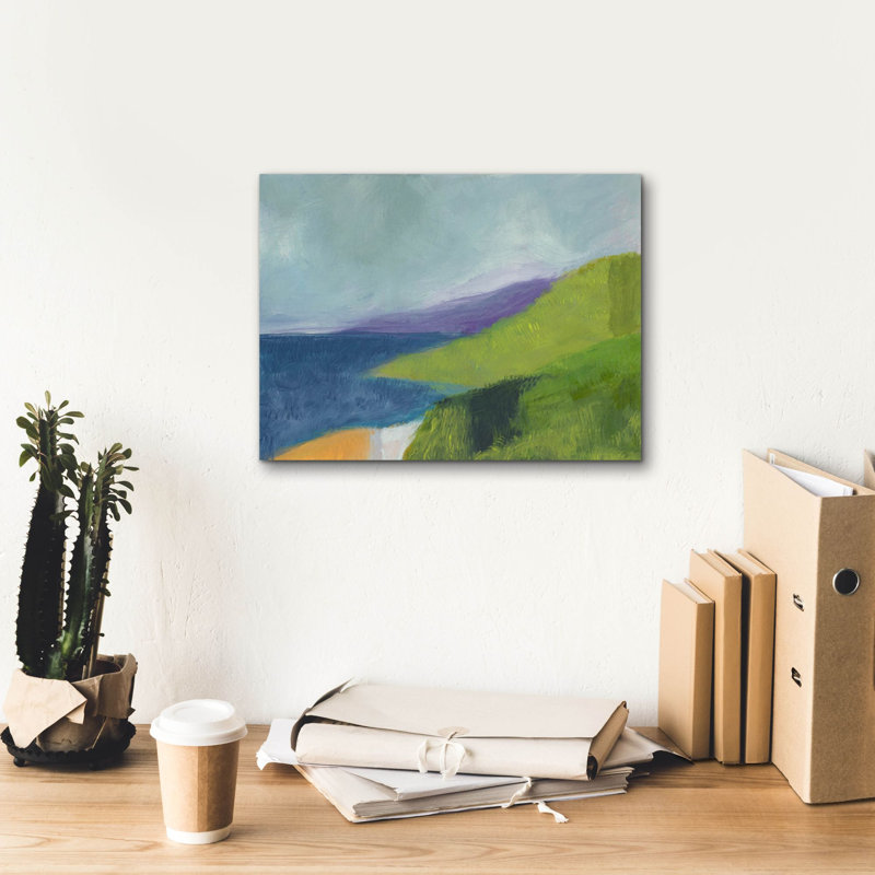 «Pch 1 Central Coast» par Jan Weiss, art mural sur toile, H 12 po x l 16 po x P 0,75 po