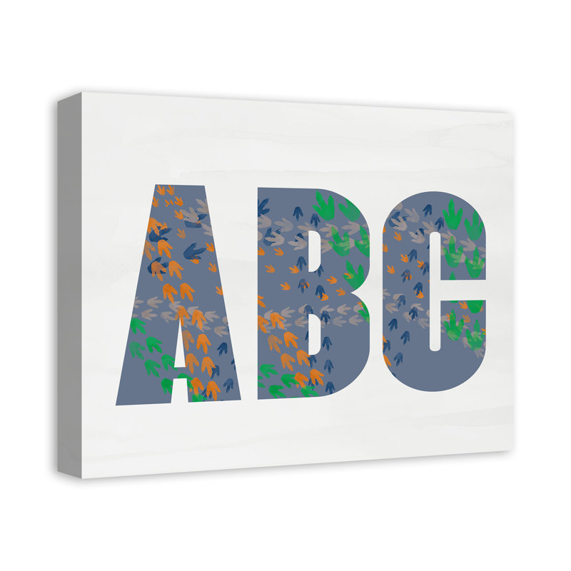 Art sur toile ABC, H 20 po x l 16 po x P 1,25 po