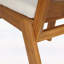 Ensemble de 2 chaises de patio en bois d'acacia avec coussins lavables beiges pour une assise extérieure confortable, finition teck