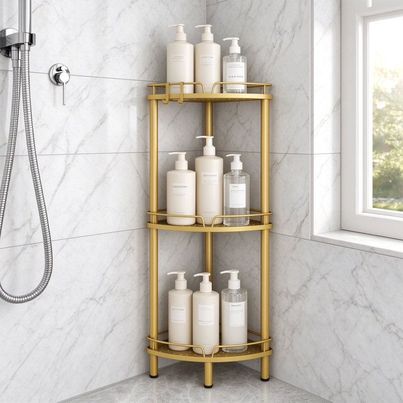 Freestanding Stainless Steel Shower Caddy